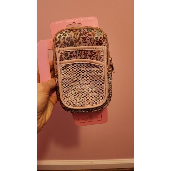 NWT Simply Southern Tumbler Water Floral Bottle Pouch Phone Holder Card Storage - Picture 2 of 6